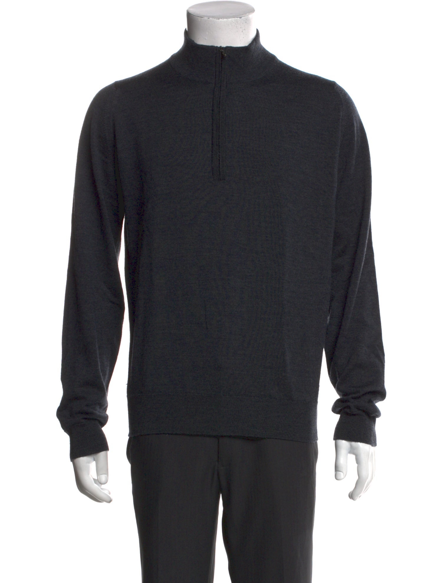 John Smedley Wool Mock Neck Pullover