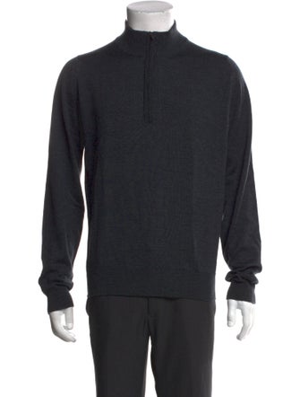John Smedley Wool Mock Neck Pullover