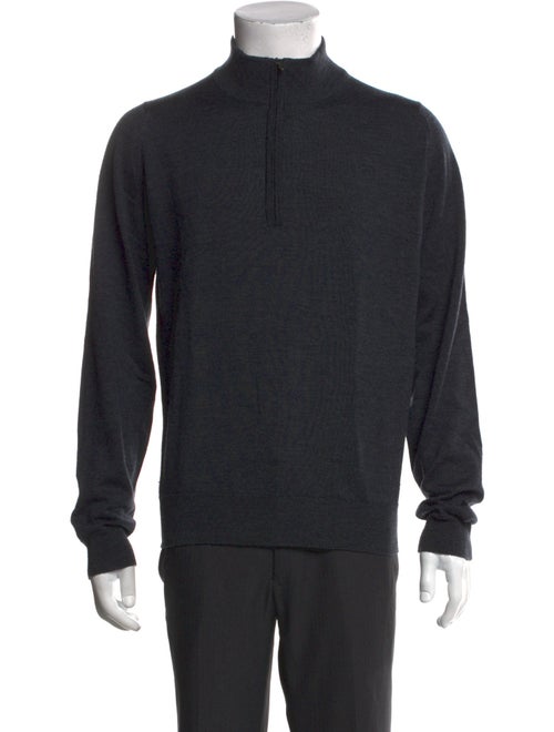 John Smedley Wool Mock Neck Pullover