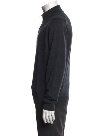 John Smedley Wool Mock Neck Pullover