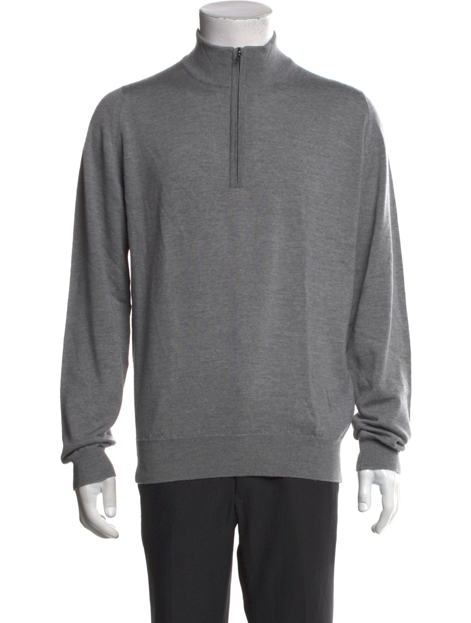 John Smedley Wool Mock Neck Pullover