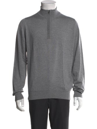John Smedley Wool Mock Neck Pullover