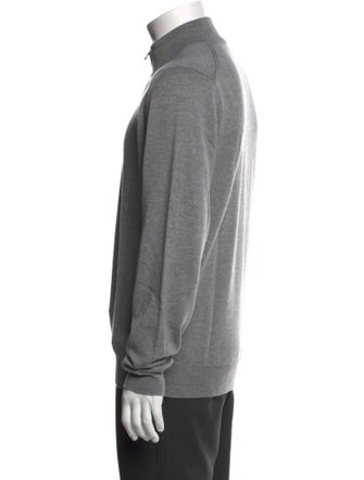 John Smedley Wool Mock Neck Pullover