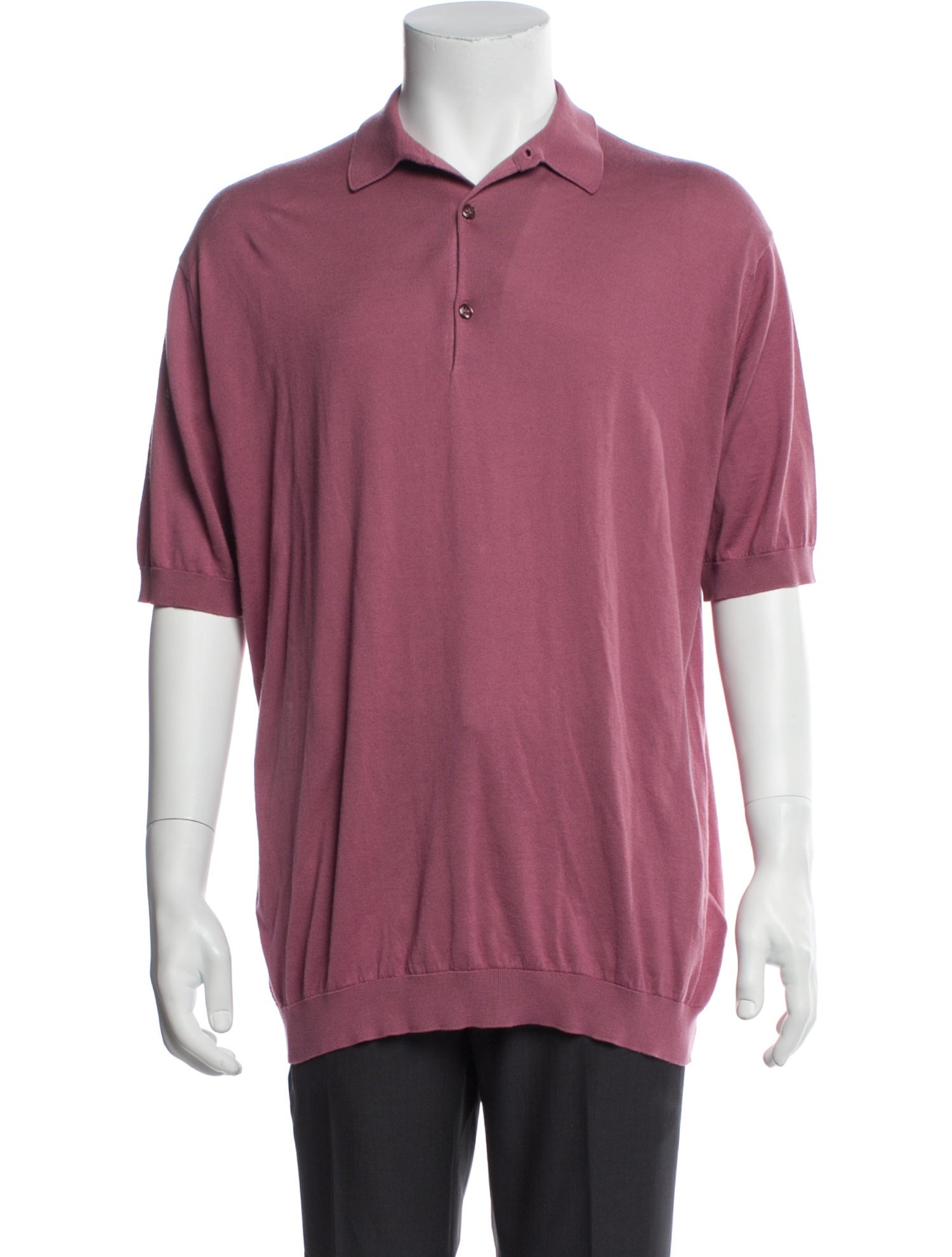 John Smedley Collar Short Sleeve Polo Shirt