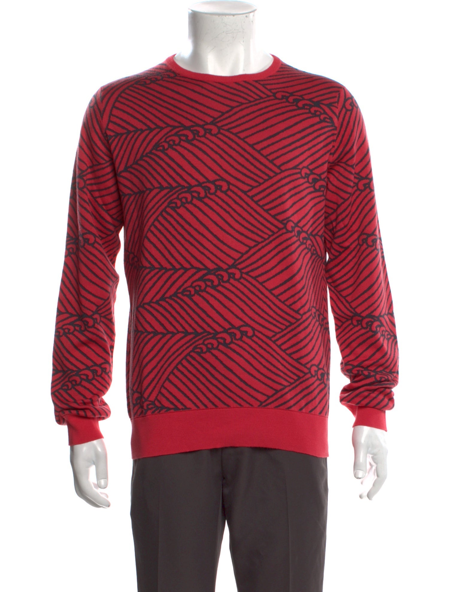 John Smedley Striped Crew Neck Pullover