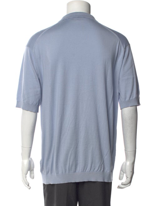 John Smedley V-Neck Short Sleeve Polo Shirt