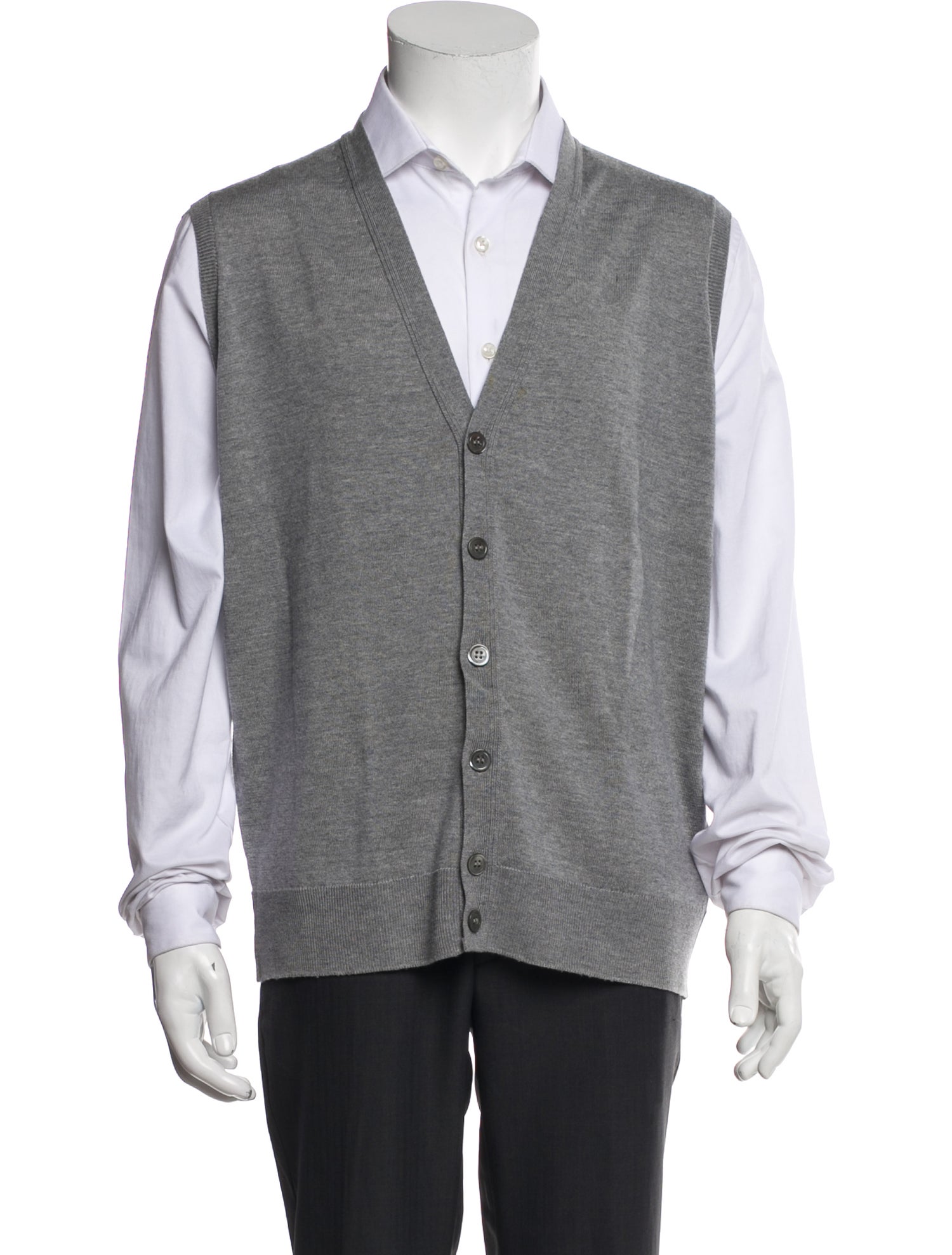 John Smedley Merino Wool V-Neck Sweater Vest