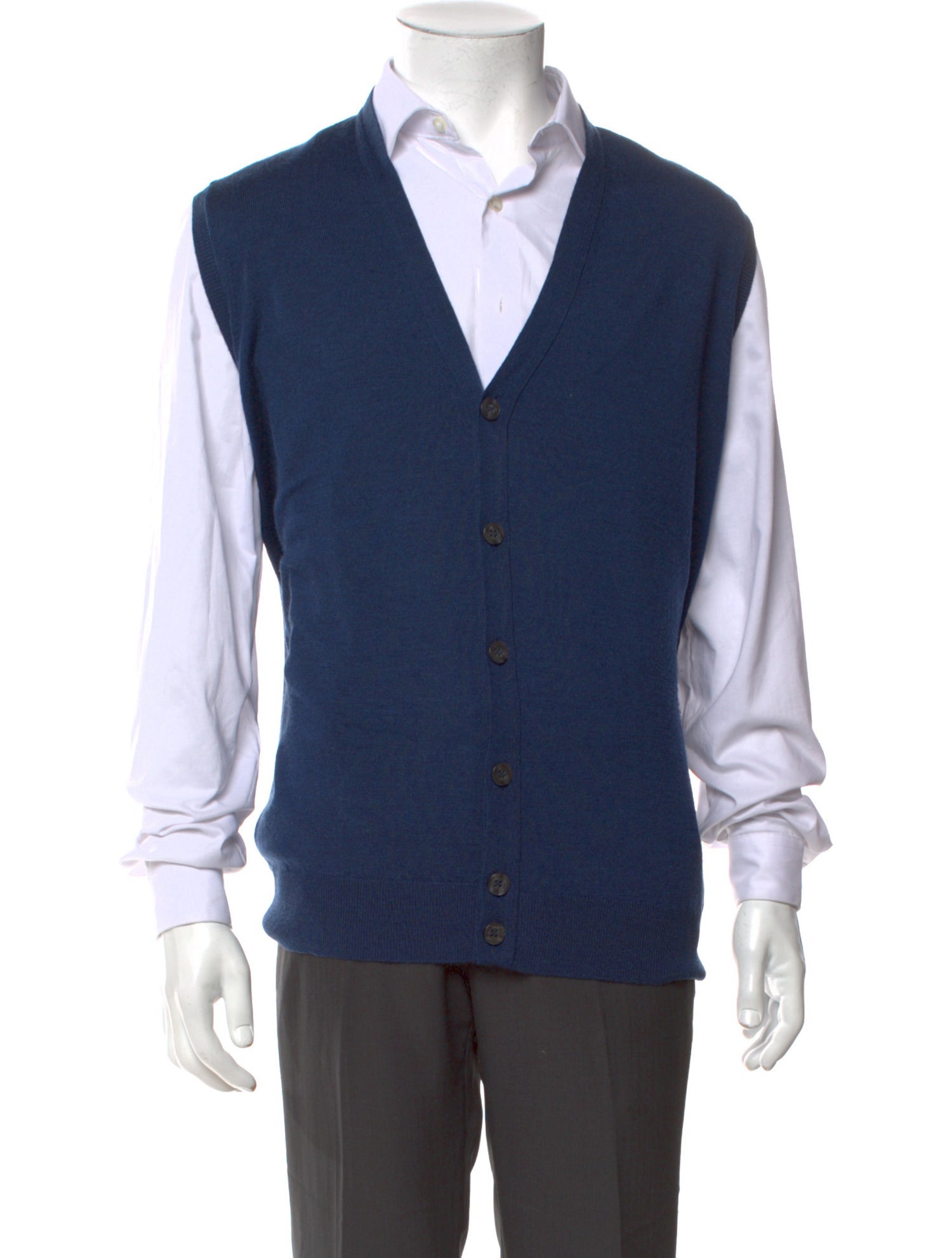 John Smedley V-Neck Sleeveless Sweater Vest