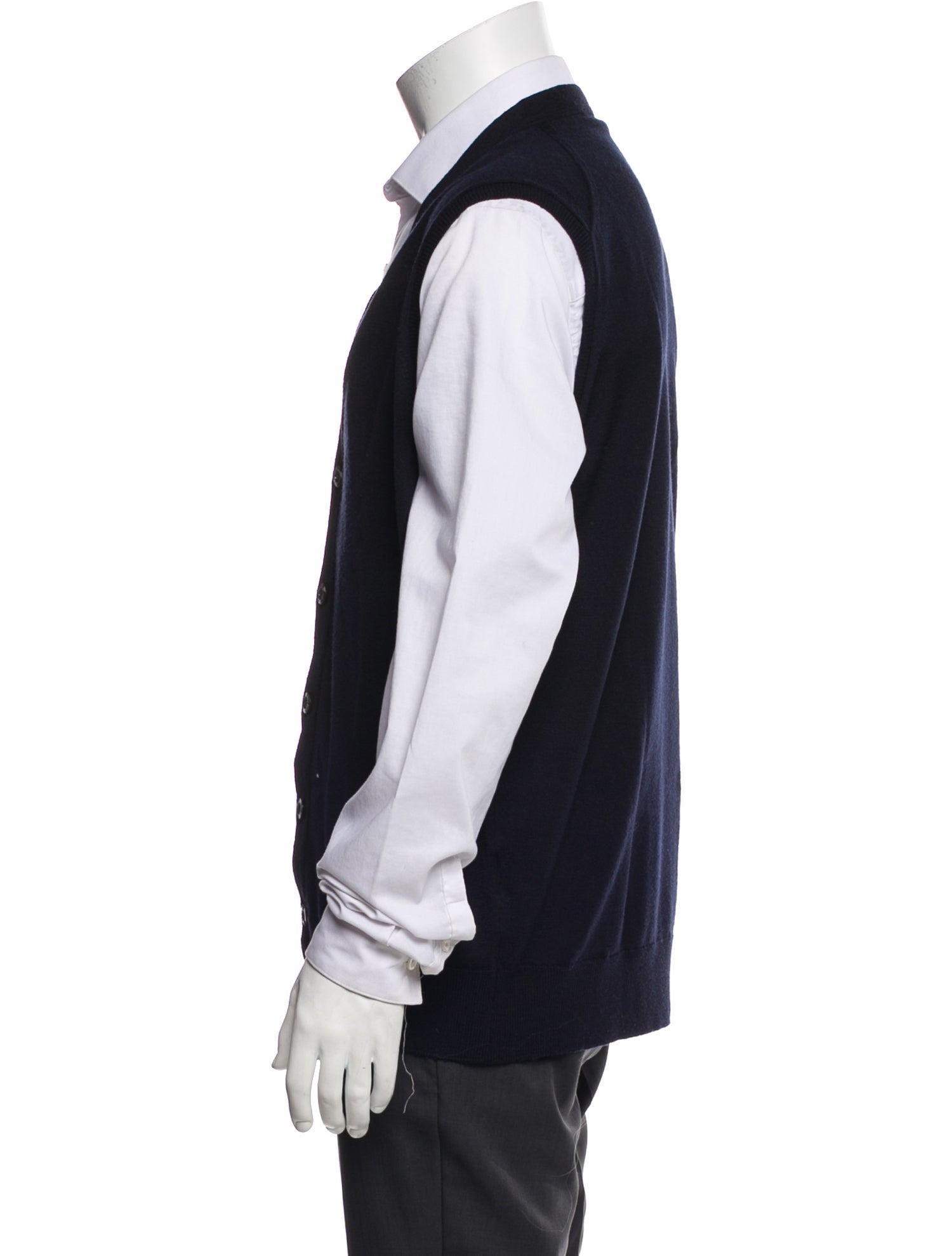 John Smedley Wool V-Neck Sweater Vest