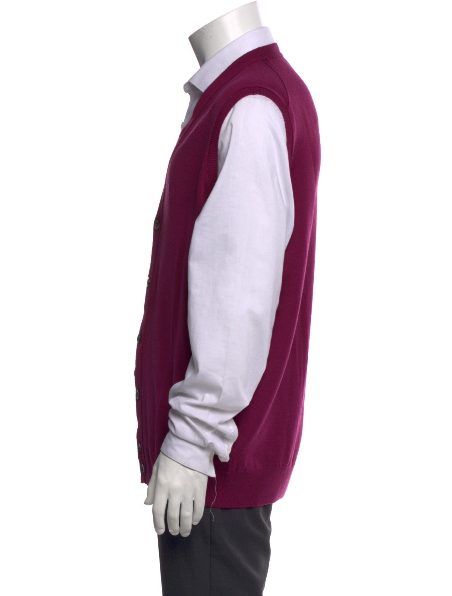 John Smedley Merino Wool V-Neck Sweater Vest