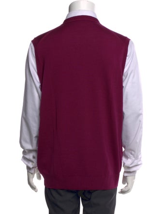 John Smedley Merino Wool V-Neck Sweater Vest