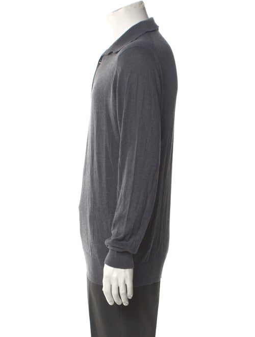 John Smedley Crew Neck Long Sleeve Polo Sweater