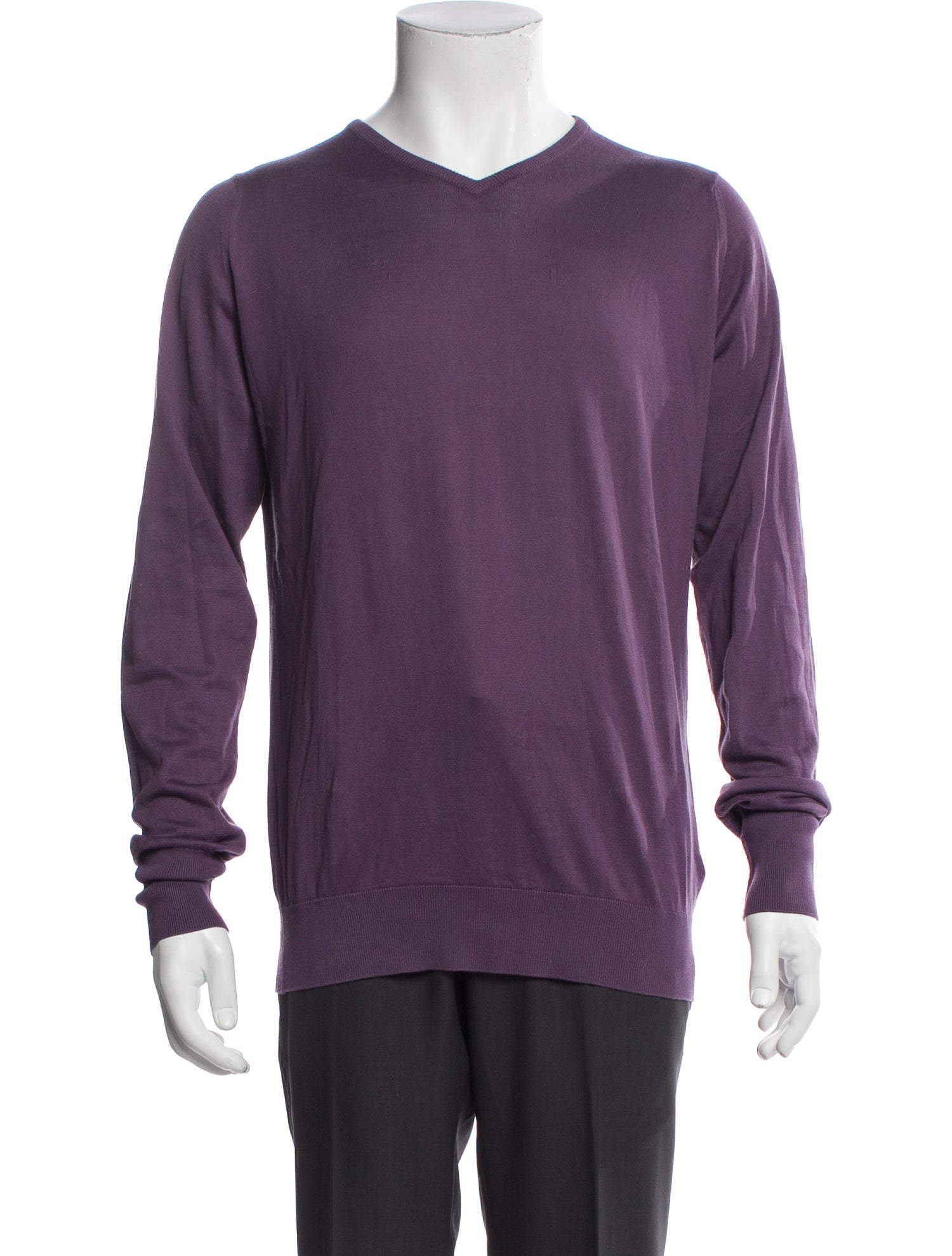John Smedley V-Neck Long Sleeve Pullover