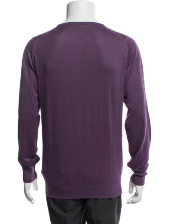 John Smedley V-Neck Long Sleeve Pullover