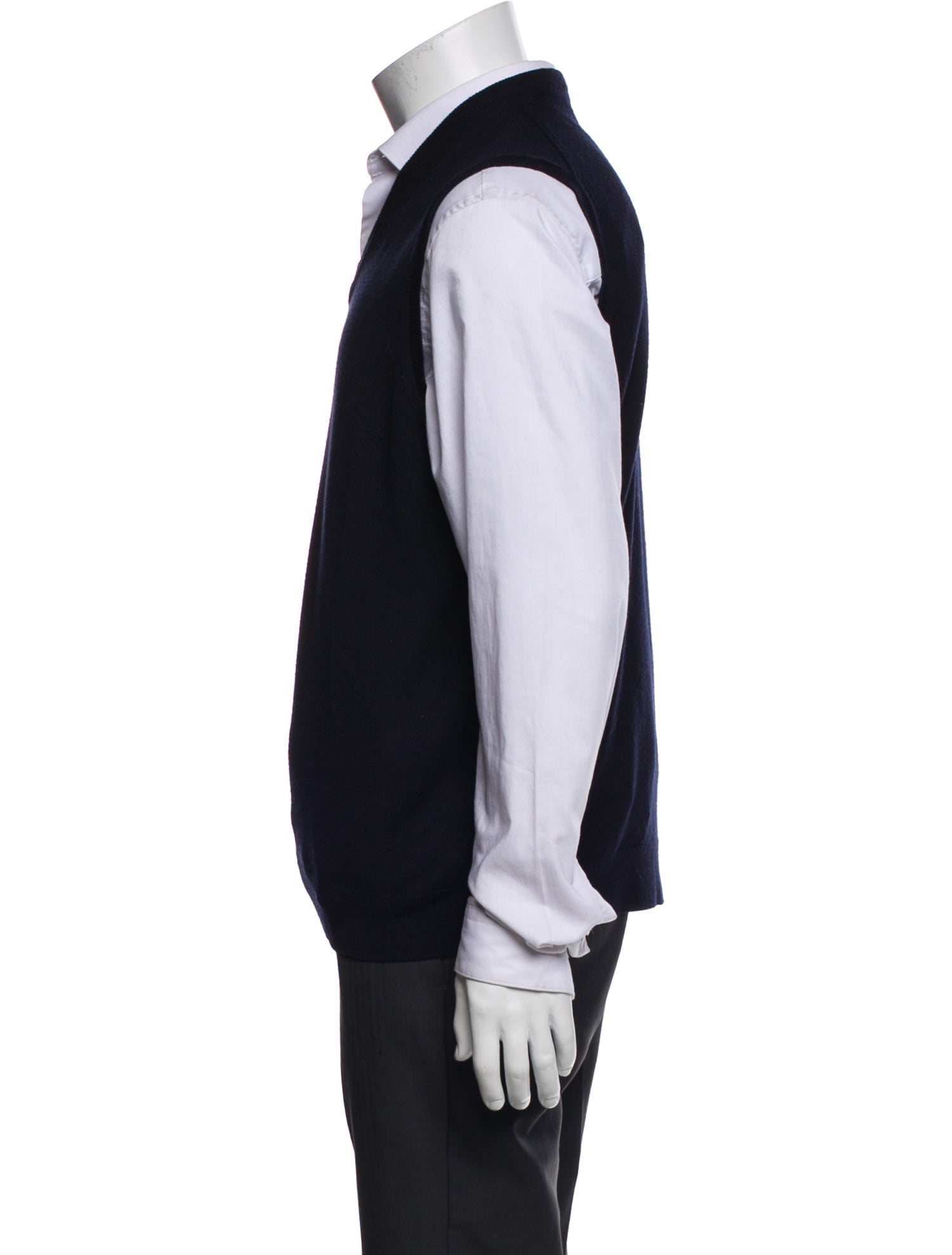John Smedley Merino Wool V-Neck Sweater Vest