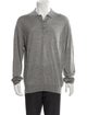 John Smedley Merino Wool V-Neck Polo Sweater