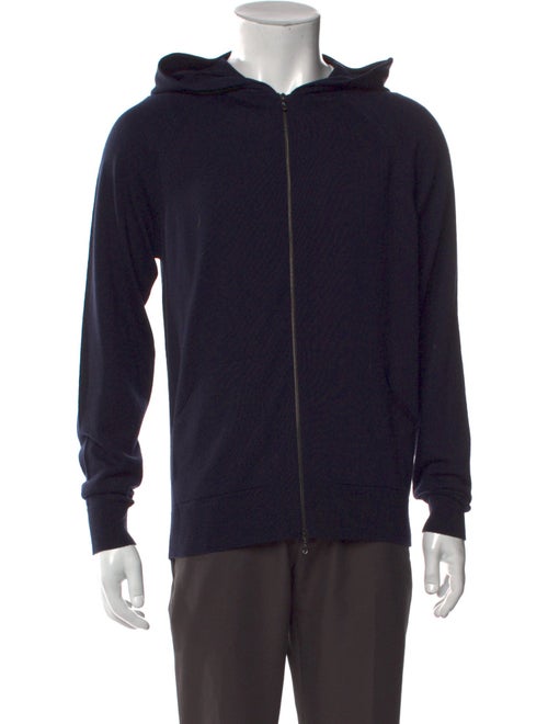 John Smedley Merino Wool Crew Neck Hoodie