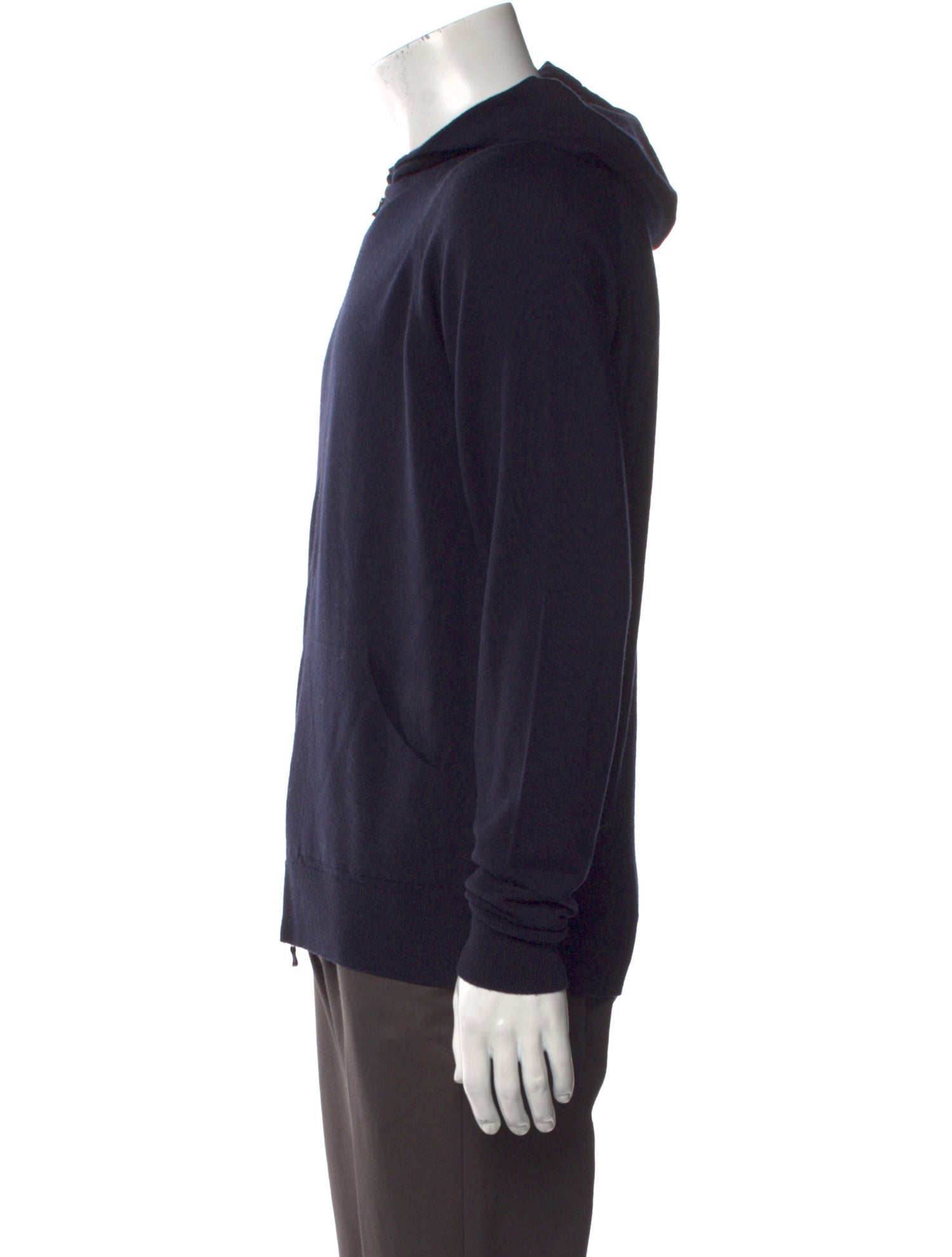 John Smedley Merino Wool Crew Neck Hoodie