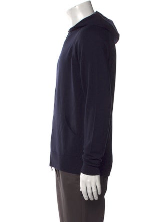 John Smedley Merino Wool Crew Neck Hoodie