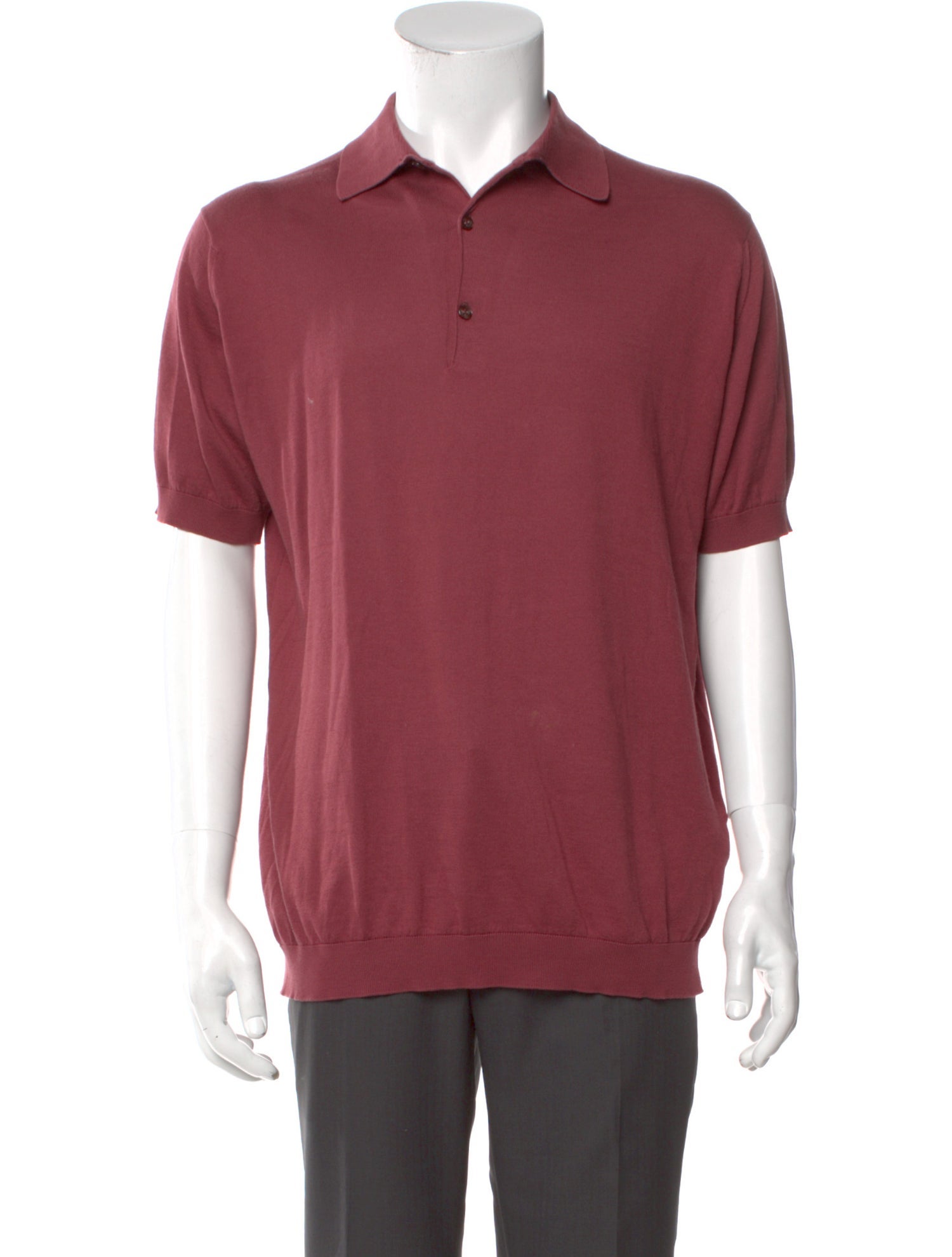 John Smedley Collar Short Sleeve Polo Shirt
