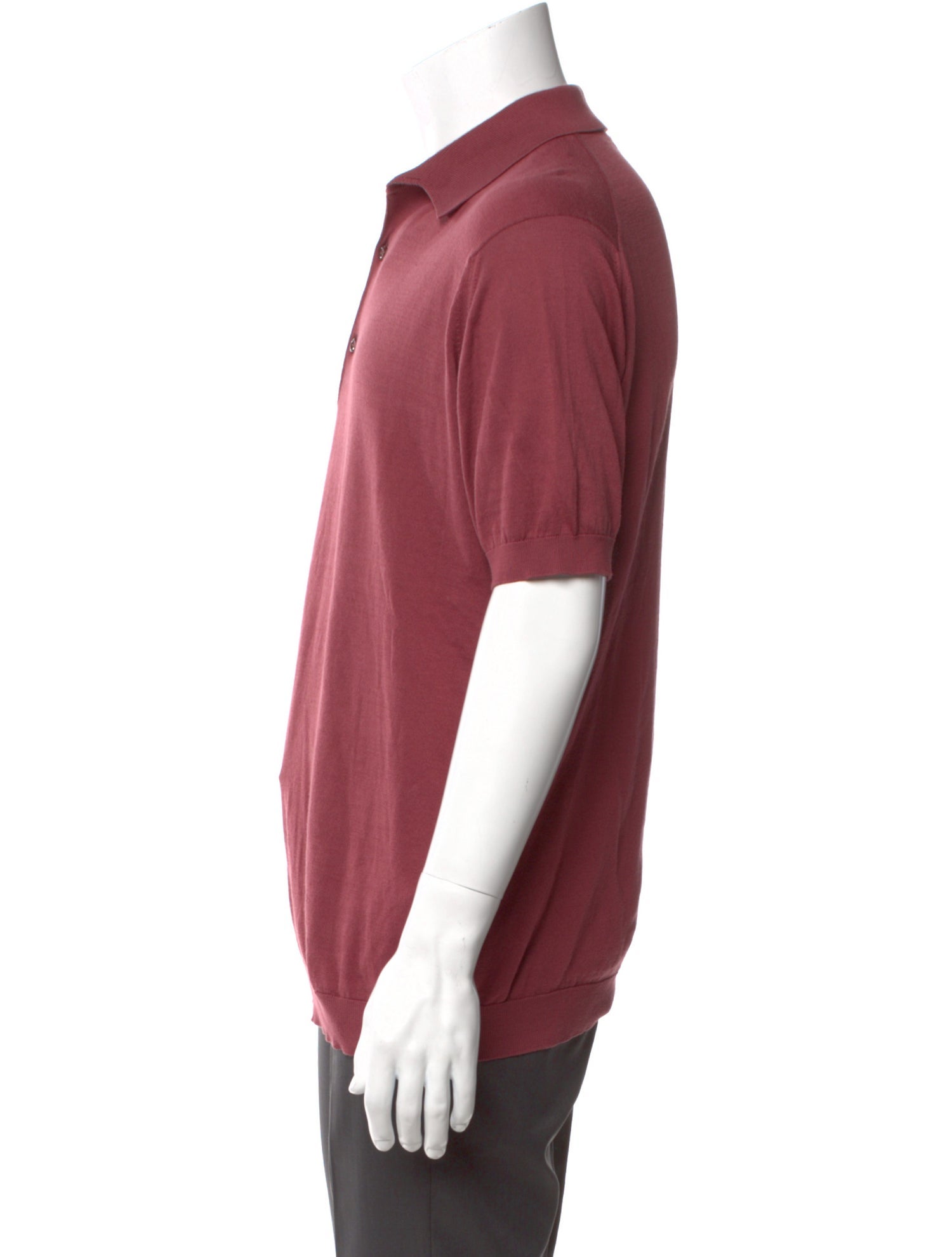John Smedley Collar Short Sleeve Polo Shirt