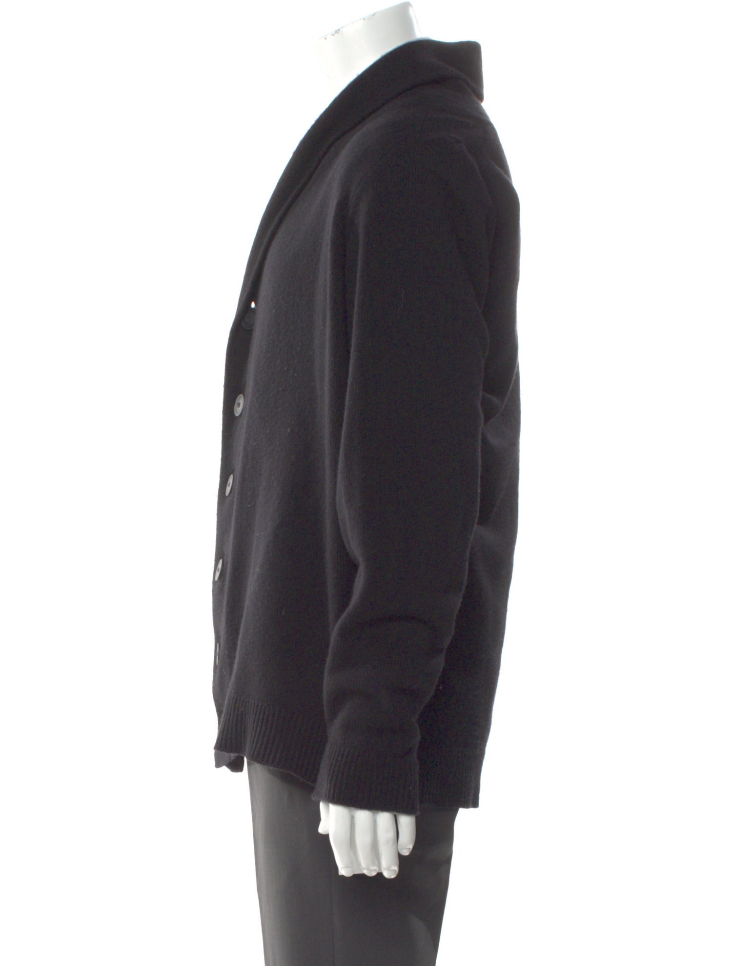 John Smedley Wool Collar Cardigan