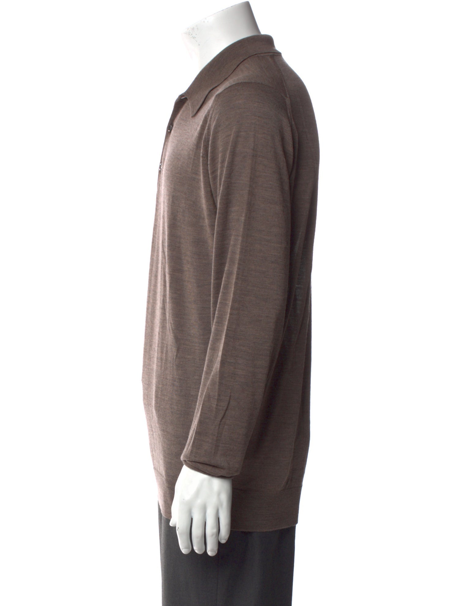 John Smedley Merino Wool Collar Polo Shirt