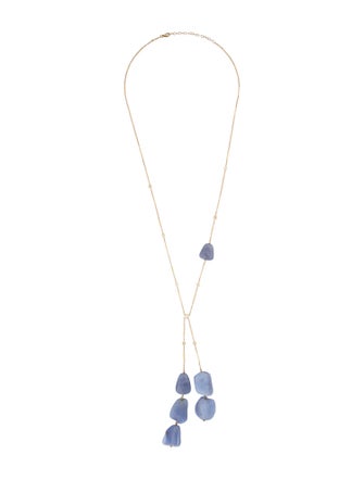 Jacquie Aiche 14K Blue Lace Agate Necklace