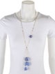 Jacquie Aiche 14K Blue Lace Agate Necklace