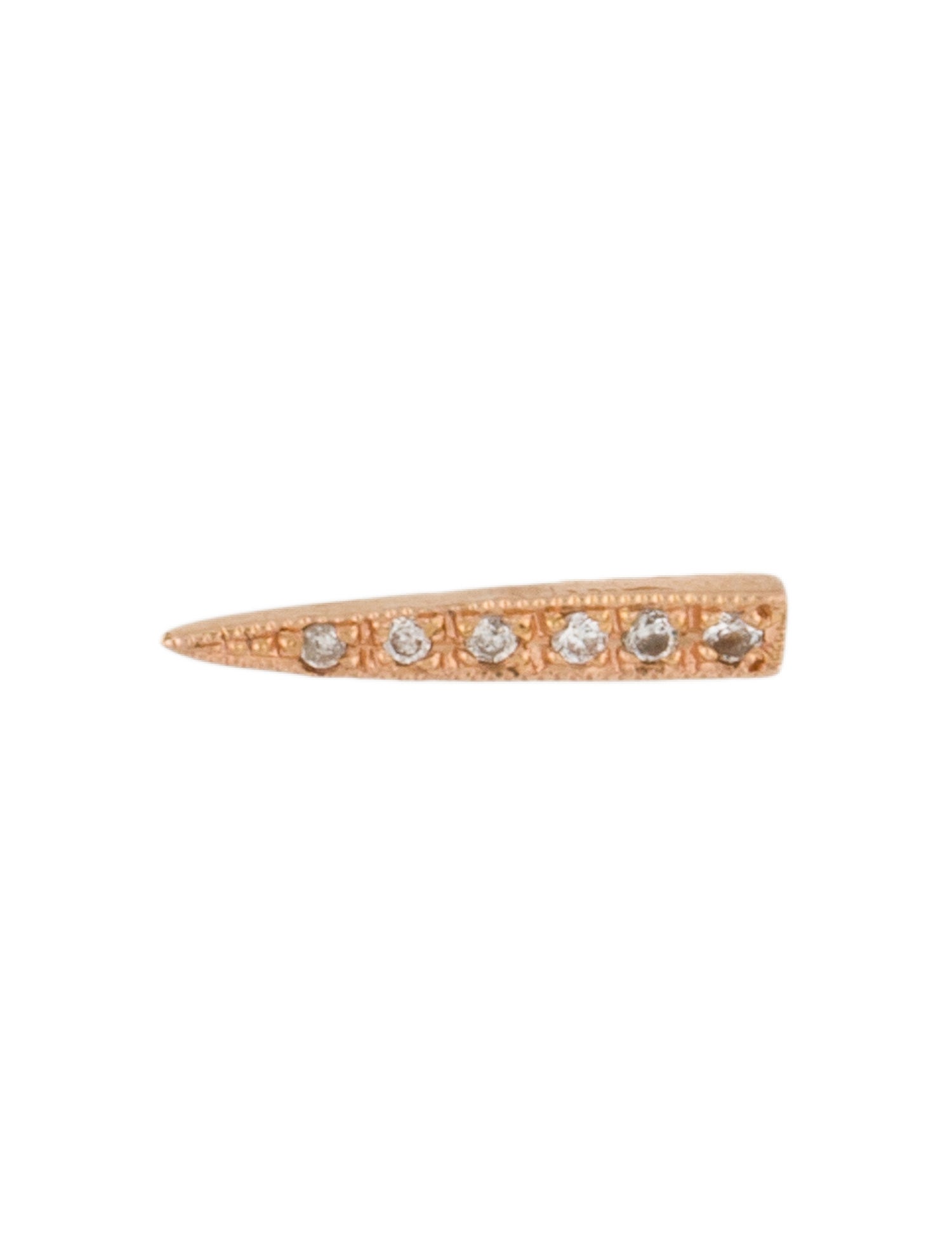 Jacquie Aiche 14K Diamond Spike Stud Single Earring