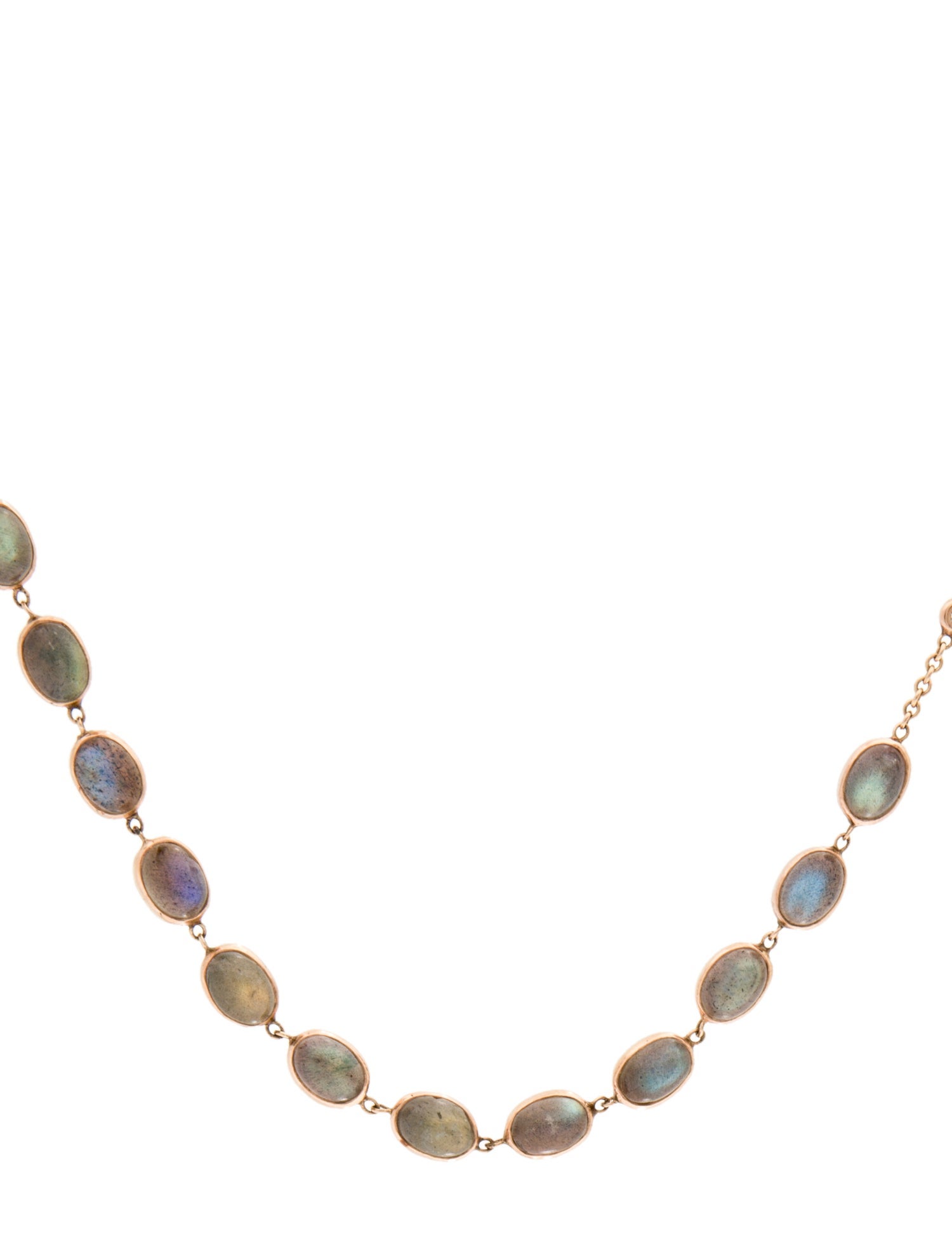 Jacquie Aiche 14K Labradorite & Diamond Collar Necklace