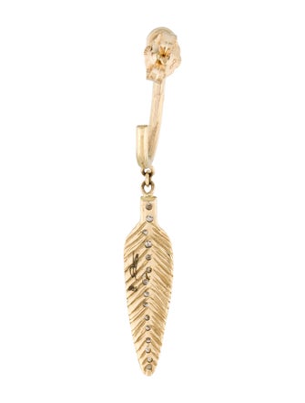 Jacquie Aiche 14K Diamond Heather Single Drop Earrings