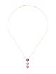 Jacquie Aiche 14K Tourmaline & Diamond Drop Pendant Necklace