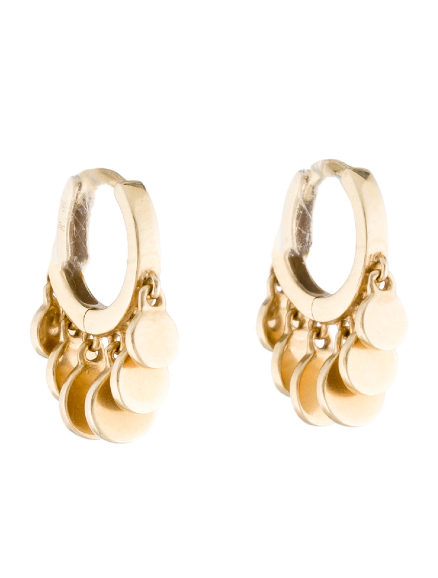 Jacquie Aiche 14K Disco Mini Shaker Huggie Earrings