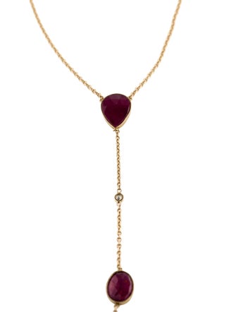Jacquie Aiche 14K Ruby & Cubic Zirconia Hand Chain
