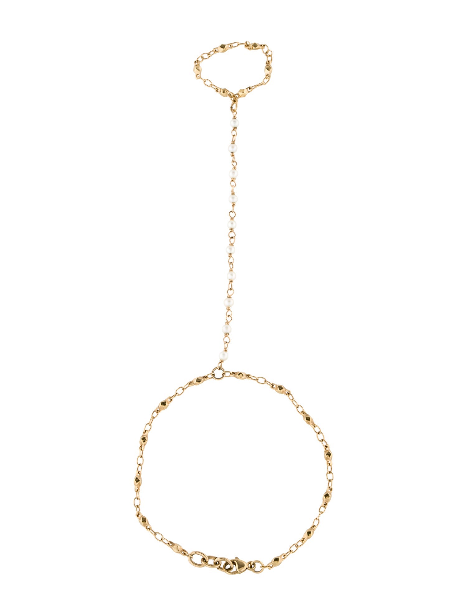 Jacquie Aiche Pearl Vintage Hand Chain