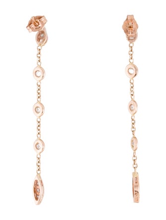 Jacquie Aiche 14K Diamond Tinkerbell Chain Drop Earrings