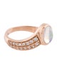 Jacquie Aiche 14K Opal & Diamond V Ring