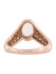 Jacquie Aiche 14K Opal & Diamond V Ring