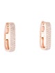 Jacquie Aiche 14K Diamond Rectangle Mini Hoop Earrings