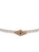 Jacquie Aiche 14K Diamond Evil Eye Leather Choker Necklace