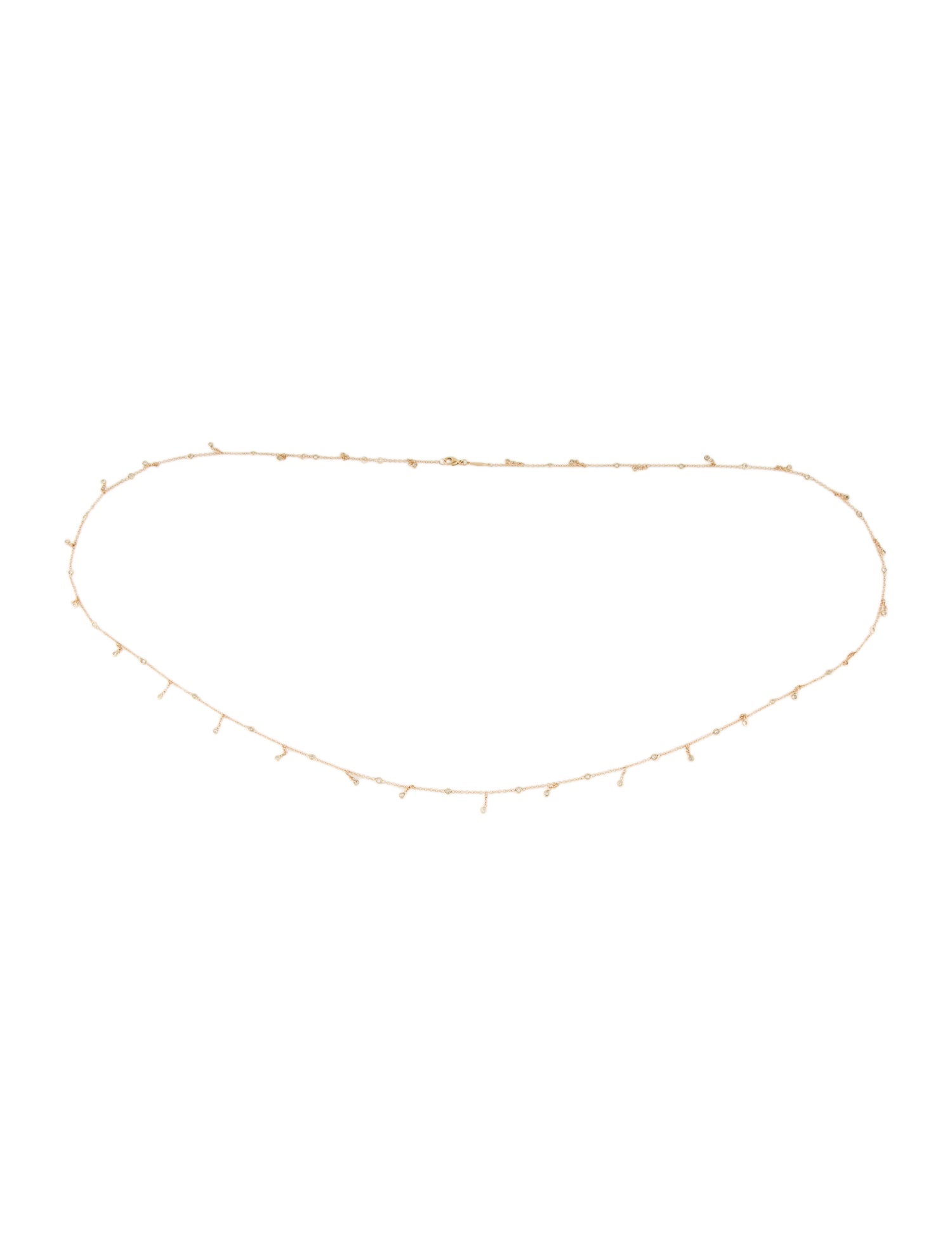Jacquie Aiche 14K Diamond Shaker Belly Chain