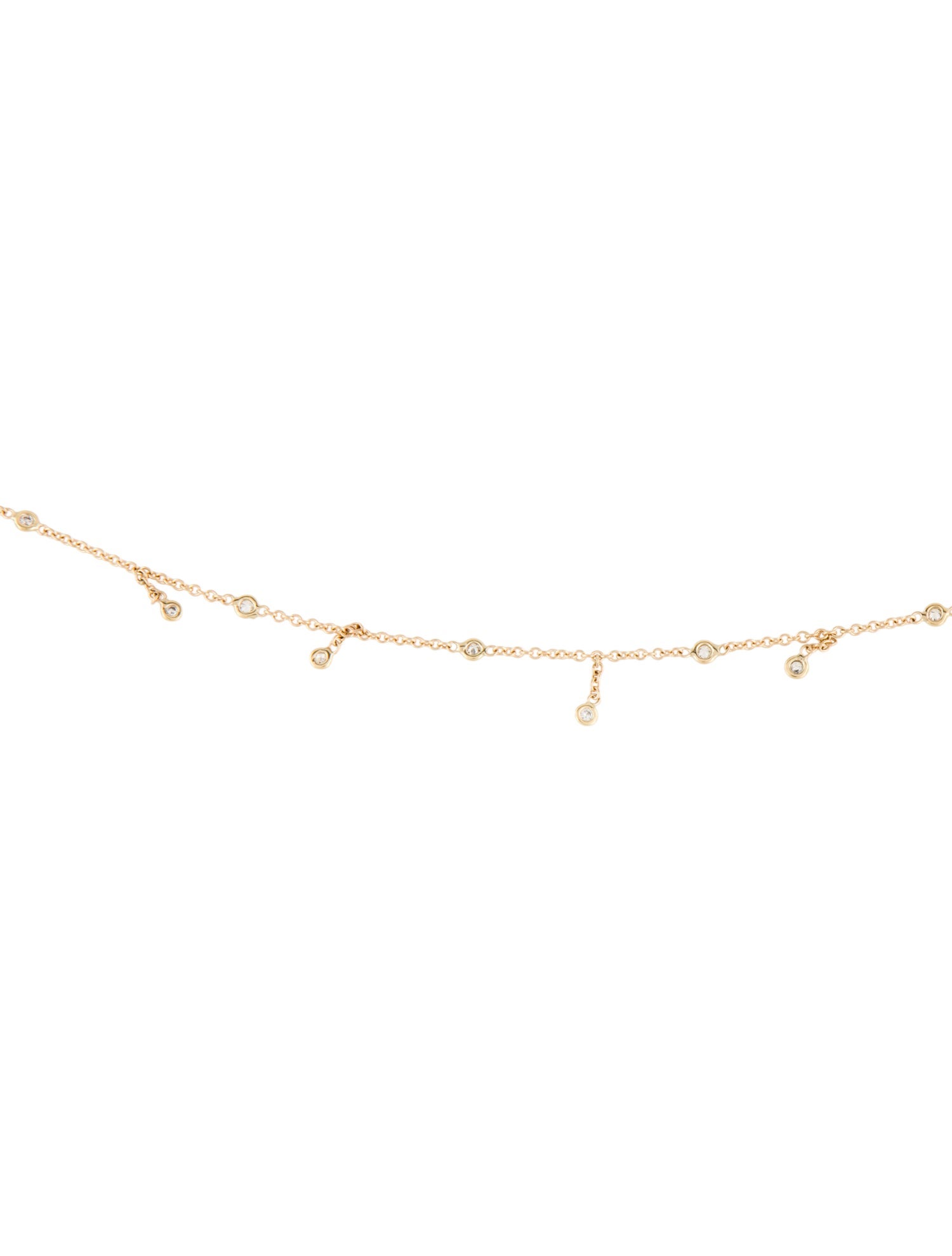 Jacquie Aiche 14K Diamond Shaker Belly Chain