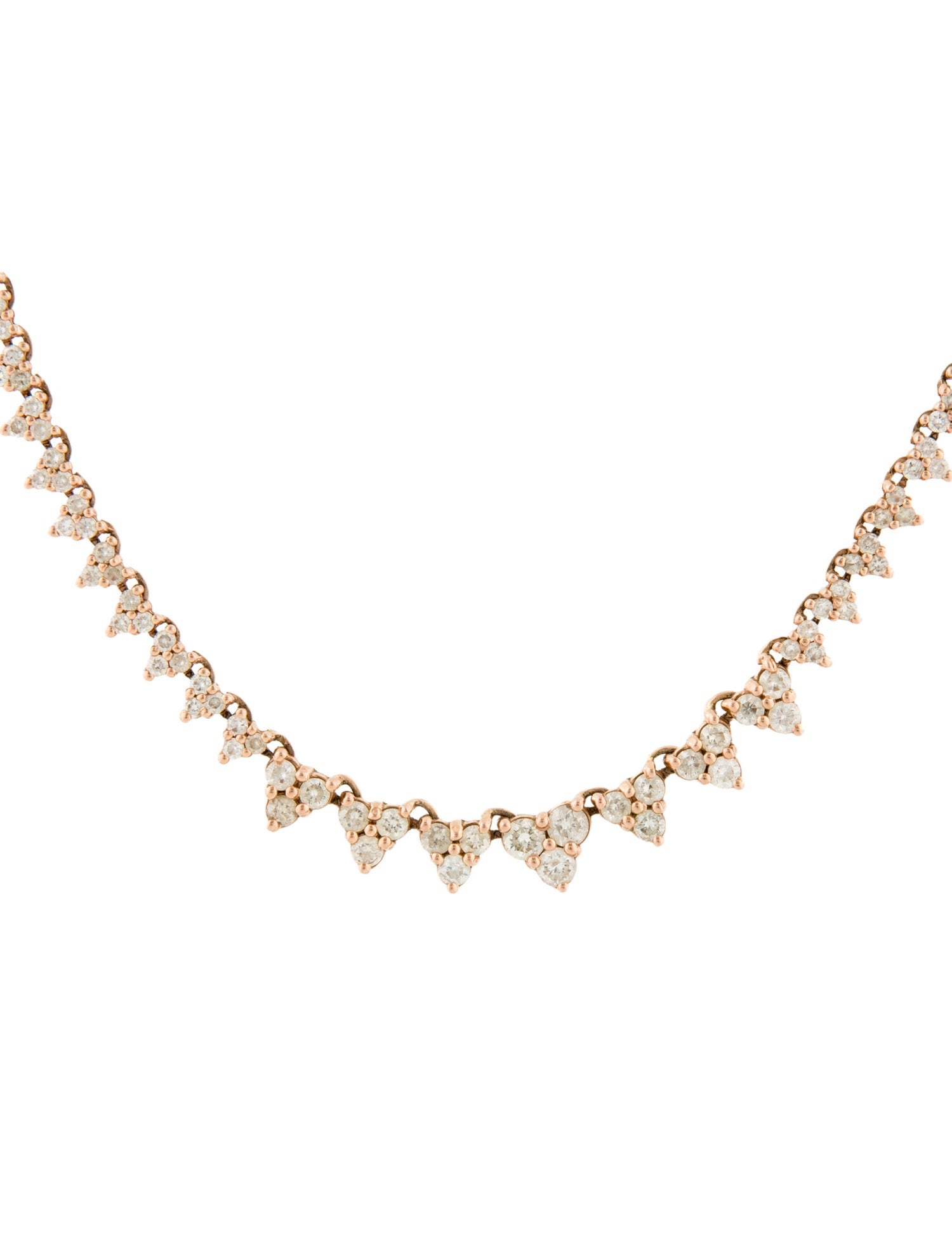Jacquie Aiche 14K 6.70ctw Diamond Elizabeth Necklace