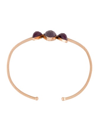 Jacquie Aiche Jacquie Aiche 14K Ruby & Diamond Petal Stack Bracelet