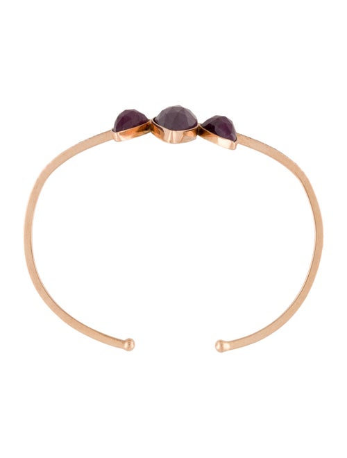 Jacquie Aiche Jacquie Aiche 14K Ruby & Diamond Petal Stack Bracelet