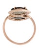 Jacquie Aiche 14K Diamond Mini Square Abalone Trinity Ring