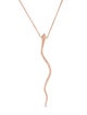 Jacquie Aiche 14K Diamond Snake Pendant Necklace