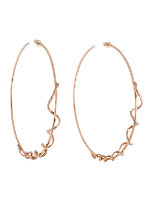 Jacquie Aiche 14K Diamond Snake Wrap Hoops