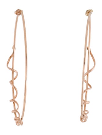 Jacquie Aiche 14K Diamond Snake Wrap Hoops